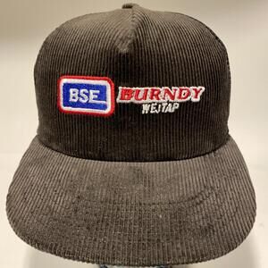 Vintage K-Products BSE Burndy Wejtap Hat Corduroy Front Mesh/Snapback Trucker